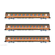 Arnold HN4395 - FS, 3-tlg. Set Reisezugwagen UIC-Z Eurofima, C1