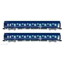 Arnold HN4405 - SNCF, 2-tlg. Set T2 Schlafwagen, Blau mit nouille-Logo