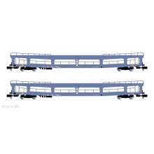 Arnold HN4409 - DR, 2-tlg. Set, Autotransportwagen DDm, Blau