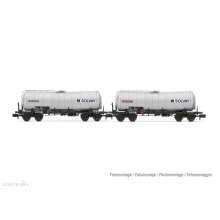 Arnold HN6605 - SNCF, 2-tlg. Set 4-achs. isolierter Kesselwagen