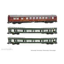 Arnold HN4424 - DR, 3-tlg. Set OSShD Typ B Reisezugwagen Spree-Alpen-Express