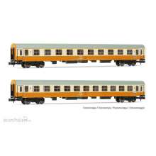 Arnold HN4435 - DR, 2-tlg. Set Reisezugwagen Städte-Express, Orange-Beige