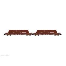 Arnold HN6617 - RENFE, 2-tlg Set 4-achs. Selbstentladewagen Faoos