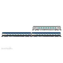 Arnold HN4474 - SNCF, dreiteiliges Set Train Expo, Set Nr. 3, 2 xT2-Schlafwagen + Barwagen