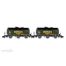 Arnold HN6673 - RENFE, 2-tlg. Set dreiachsiger Kesselwagen Borges