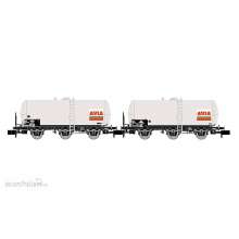 Arnold HN6676 - SNCF, 2-tlg. Set dreiachsiger Kesselwagen, AVIA