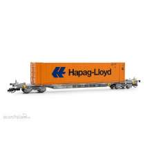 Arnold HN9752 - TOUAX, vierachsiger Containertragwagen der BauartSffgmss mit 45? Container Hapag-Lloyd