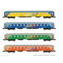 Arnold HN4358 - RENFE, 4-tlg. Set Reisezugwagen 15000, Chartren