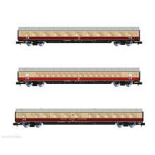 Arnold HN4364 - DB, 3-tlg. Set Reisezugwagen, TEE Bavaria, Rot/Beige