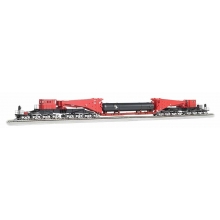 Bachmann 80513 - Red & Black w/Retort Load & Silver Trucks-380 ton Schnabel Car