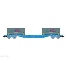 Electrotren HE6063 - RENFE, 4-achs. Containerwagen MMC3 in blauer Lackierung