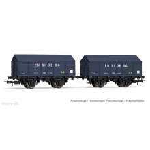 Electrotren HE6009 - R.N., 2-tlg. Set gedeckte Güterwagen PX, Grau, Ensidesa