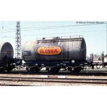 Electrotren HE6024 - RENFE, 2-tlg. Set 3-achs. Kesselwagen, Grau, Elosua