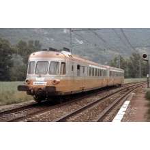 Jouef HJ2463S - SNCF, Dieseltriebwagen RGP I mit Beiwagen, Grau-Orange, Alpazur