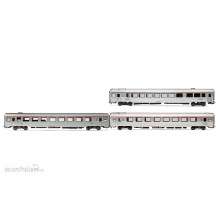 Jouef HJ4197 - SNCF, dreiteiliges Set EC Etoile du Nord, Set 2/2(1x Vru, 1x A3rtu und 1x A8u)