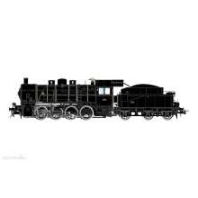 Jouef HJ2417 - SNCF, Dampflokomotive 040 D 65 Nord, Schwarz, dreidomiger Kessel