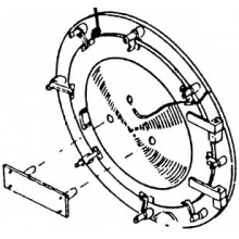 Weinert 8079 - Rauchkammertür für Baureihe 44 DB