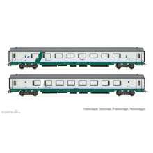 Rivarossi HR4354 - FS, 2-tlg. Set Gran Confort 1985 Großraumwagen, XMPR