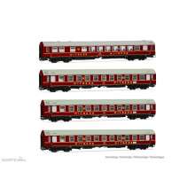 Rivarossi HR4379 - DR, 4-tlg. Set OSShD Typ B Reisezugwagen Tourex