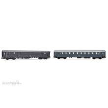 Rivarossi HR4366 - FS, 2-tlg. Set Reisezugwagen, Grau