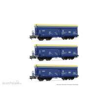 Rivarossi HR6589 - PKP Cargo, 3-tlg. Set 4-achs. Selbstentladwagen