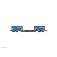 Rivarossi HR6615 - FS CEMAT, 4-achs. Containerwagen Sgns