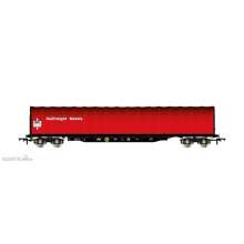 Rivarossi HR6495 - BR, 4-achs Schiebeplanenwagen, Rot, Railfreight Metal