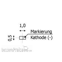 Tams Elektronik 81-50102-05 - SMD-LED, Bauform 0603, gelb