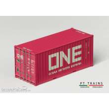 PT Trains 820030.3 - Container 20´DV ONE (BMOU1492967) (Pink)