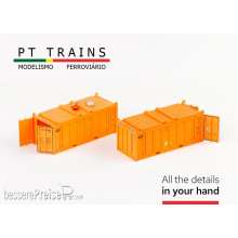 PT Trains 820808 - Set 2 x Container 20´OT DP DPRE9001658 + DPRE9002588