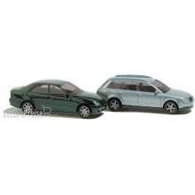 Busch 8346 - Audi A4 Avant und Mercedes-Benz C-Klasse, metallic