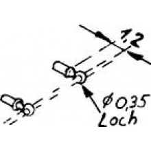 Weinert 8465 - Griffstangenhalter in langer Ausführung für 0,3-mm-Draht