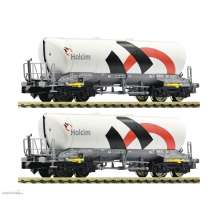 Fleischmann 848901 - 848901 2-tlg. Set: Silowagen, Holcim/Wascosa