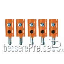 Tams Elektronik 85-19500-05 - Mini-Bananenstecker, gerade, orange