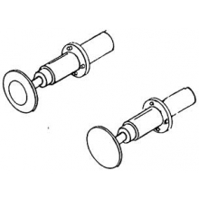 Weinert 8604 - Stangenfederpuffer mit rundem Flansch mit 4,3 mm Durchmesser