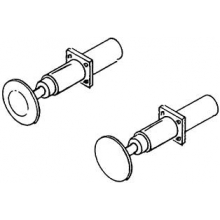 Weinert 8606 - Stangenfederpuffer mit eckigem Flansch mit 4,3 mm Durchmesser