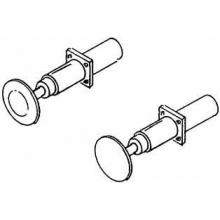 Weinert 8607 - Stangenpuffer mit eckigem Flansch mit 4,3 mm Durchmesser