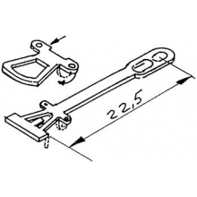 Weinert 86203 - Geätzte Kupplung, 22,5 mm lang