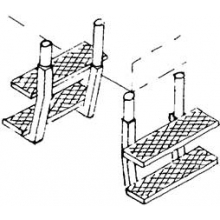 Weinert 8719 - Aufstiegstritte für Güterwagen am Bremserstand