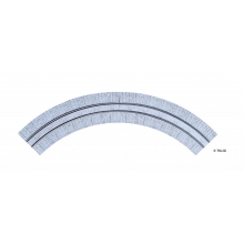 Tillig H0m 87261 - Gebogenes Gleis Pflastersteine