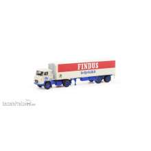 Herpa 87MBS026390 - Scania Vabis LB 76 Kühlkoffer-Sattelzug ´Findus´