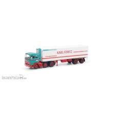 Herpa 87MBS026437 - Mercedes-Benz LPS 2032 Kühlkoffer-Sattelzug ´Karl Göritz´