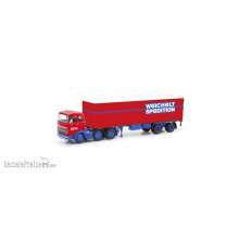 Herpa 87MBS026444 - Mercedes-Benz LPS 2032 Koffer-Sattelzug ´Weichelt Spedition´