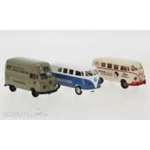 Brekina 90494 - Set mit 3 VW-Bulli-Modellen,