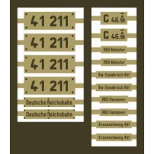 Weinert 91025 - Messingschilder für 41 211