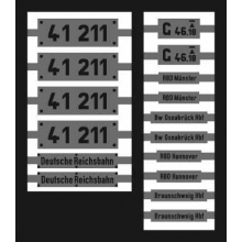 Weinert 91026 - Neusilberschilder für 41 211