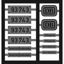 Weinert 91030 - Neusilberschilder für 93 743