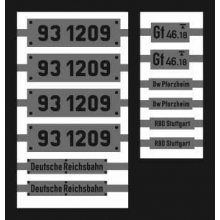 Weinert 91031 - Neusilberschilder für 93 1209