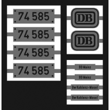 Weinert 91036 - Neusilberschilder für 74 585