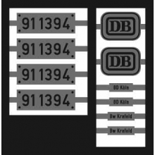 Weinert 91040 - Neusilberschilder für 91 1394